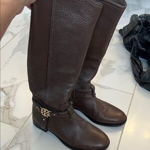 Tory Burch Brown Over the Knee Boots